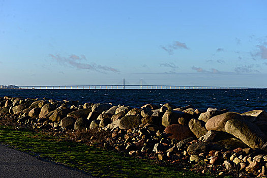 厄勒海峡跨海大桥远眺