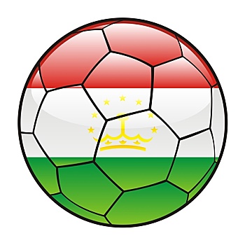 塔吉克斯坦,旗帜,足球