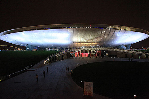 上海世博文化中心夜景