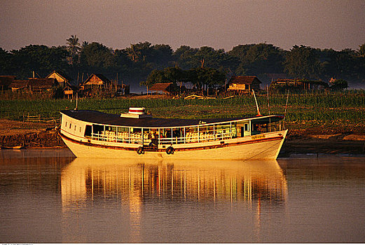 船,伊洛瓦底江,缅甸