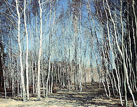 蓝色,春天,早,20世纪,俄罗斯,莫斯科,画廊