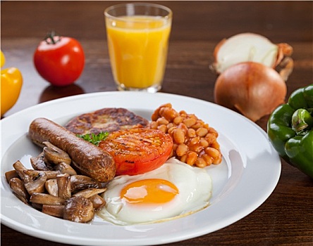 英国,素食主义,早餐