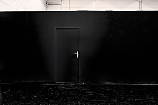 黑色,墙壁,门