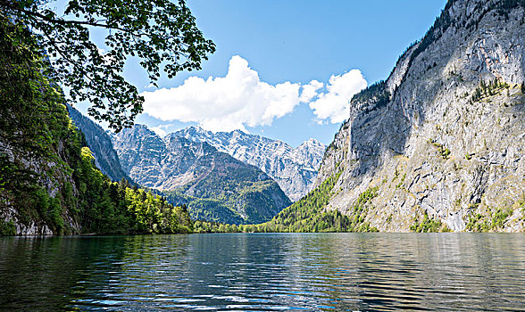 湖,奧伯湖地区,国家公园,贝希特斯加登地区,上巴伐利亚,巴伐利亚,德国,欧洲