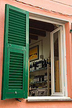 意大利,五渔村,风景,酒铺,窗户