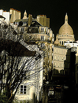 法国,巴黎,蒙马特尔,建筑