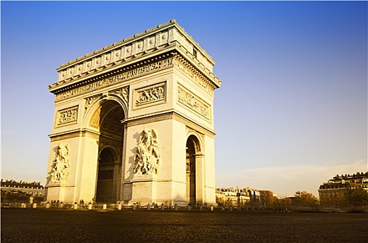 凯旋门,白天,巴黎,法国