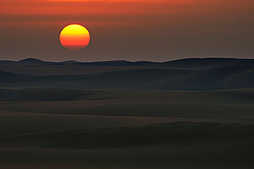 荒漠景观,日出,利比亚沙漠,撒哈拉沙漠,埃及,非洲