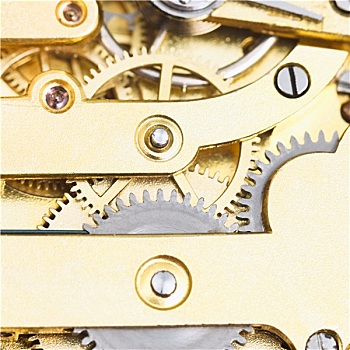 齿轮,黄铜,机械,钟表机械,复古