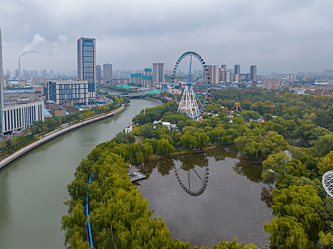 济南小清河的美丽风光