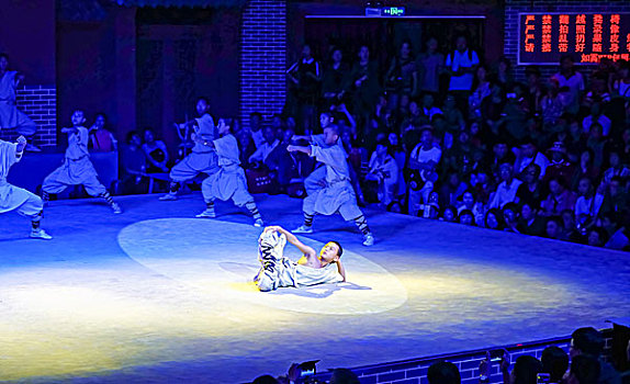 河南嵩山少林寺武术表演