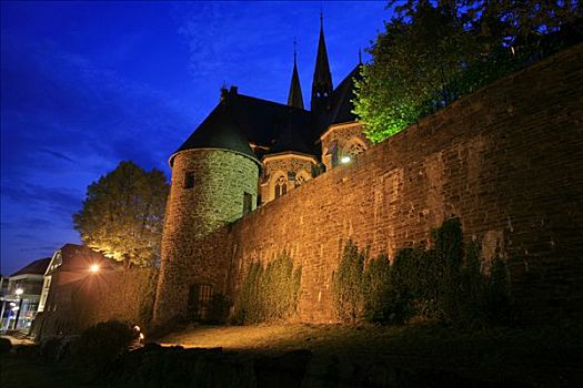塔,城墙,北莱茵威斯特伐利亚,德国,欧洲