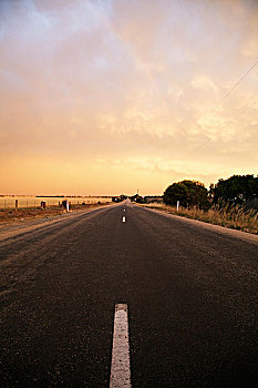 公路,乌云,维多利亚,澳大利亚
