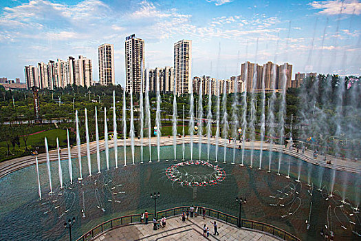 博大广场音乐喷泉