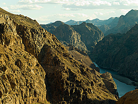 大峡谷,河,胡佛大坝