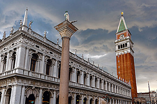 钟楼,风暴,威尼斯