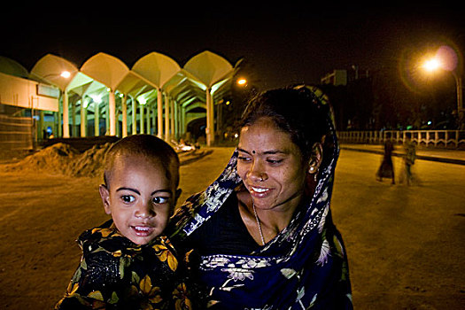儿子,生活方式,火车站,达卡,孟加拉,四月,2008年,乡村,区域,迁移,大,城市,寻找,贫穷