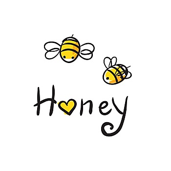 蜜蜂,喜爱,蜂蜜