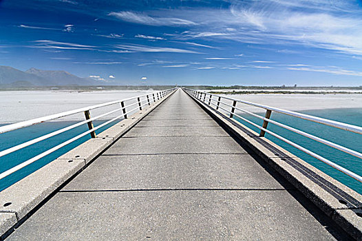 河,桥,一个,道路,新西兰,西海岸,南岛,大洋洲
