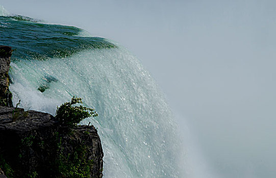 尼亚加拉瀑布,纽约,特写,水,上方,边缘,美洲瀑布,新娘,急流