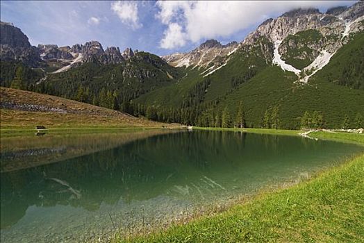 高山湖,高山,区域,靠近,提洛尔,奥地利