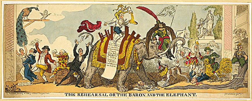排演,大象,1812年
