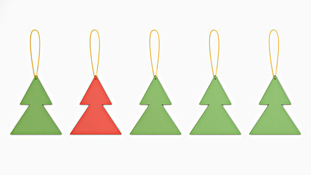圣诞树,形状,装饰,排列