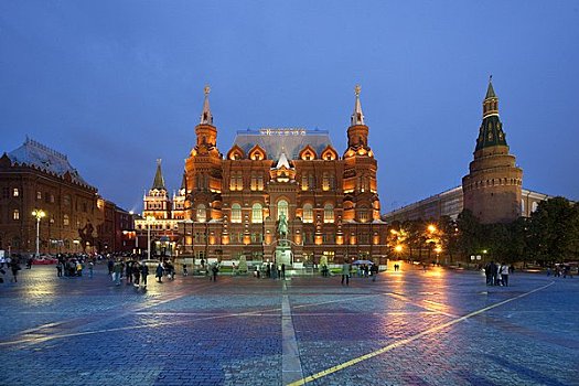 历史,博物馆,雕塑,角,塔,莫斯科,俄罗斯