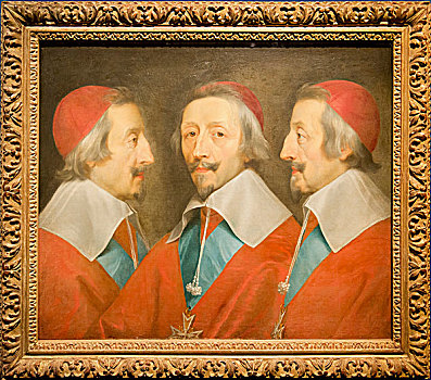 法国,巴黎,地区,博物馆,军队,头像,红衣主教,图片,1642年