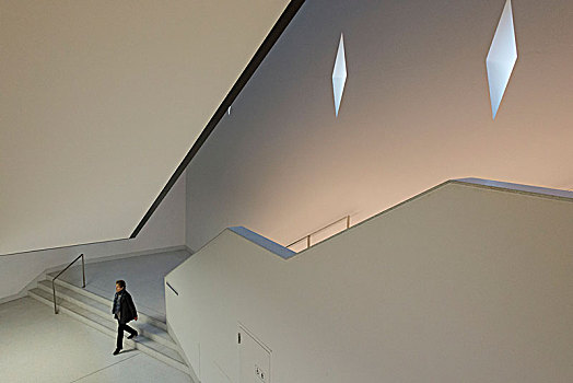 楼梯,新建筑,博物馆,日内瓦,日内瓦州,西部,瑞士