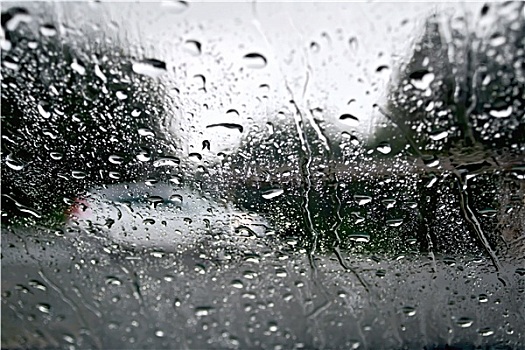 雨滴,白色,汽车