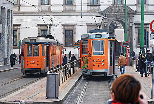 意大利米兰有轨电车