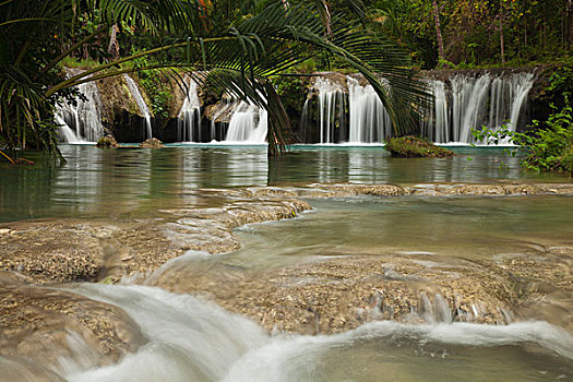 瀑布,岛屿,菲律宾