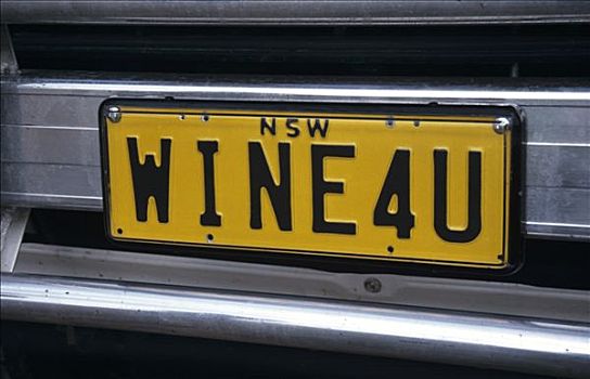 号牌,葡萄酒,澳大利亚