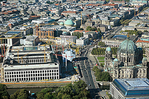 重建,柏林,城堡,德国,欧洲