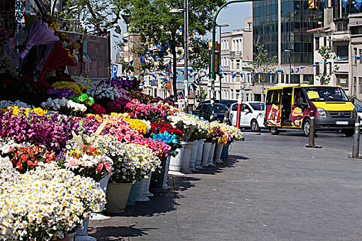 花,出售,街上