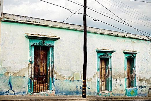 破败,建筑外观,墨西哥
