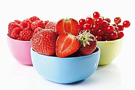 树林,浆果,彩色,餐具,野果,树莓,醋栗,草莓
