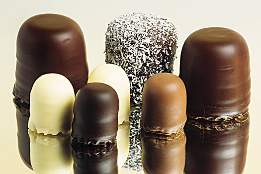 褐色,巧克力,一个,椰子
