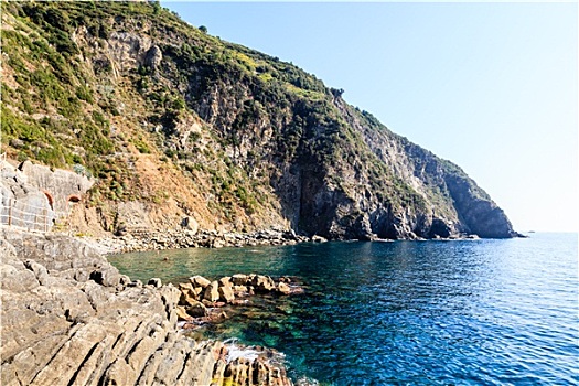 悬崖,地中海,五渔村,意大利