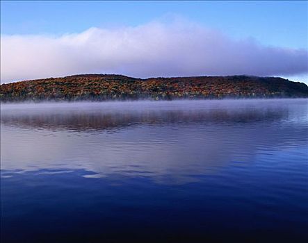 湖,两个,河,阿尔冈金省立公园,安大略省,加拿大