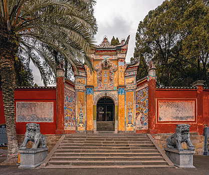 重庆市奉节县白帝城风景区,三峡夔门旅行风光图片