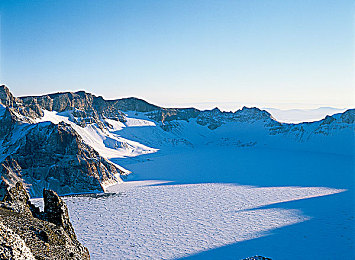 长白山冬景图片