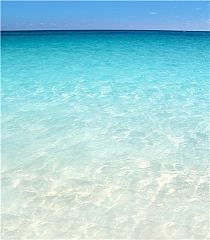 加勒比,蓝绿色海水,海岸,白沙