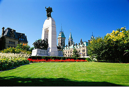 战争纪念碑,国会大厦,渥太华,安大略省,加拿大