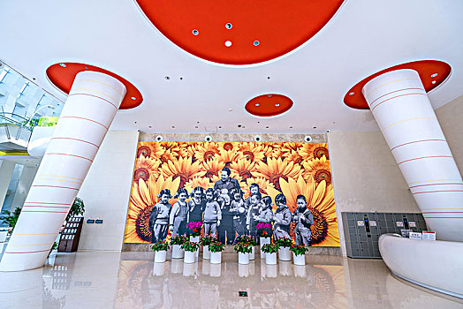 北京,中国妇女儿童博物馆,现代建筑,造型独特,建筑内部