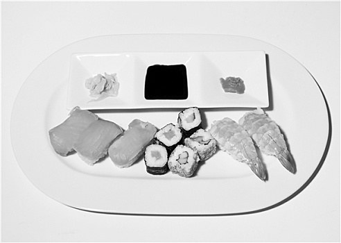 寿司,黑色,白色