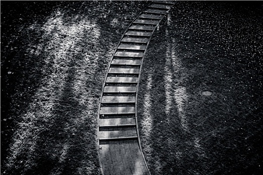 楼梯,黑白