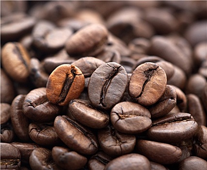 咖啡豆,特写,背景