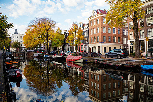 阿姆斯特丹,城市风光,运河,桥
